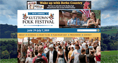 Desktop Screenshot of kutztownfestival.com