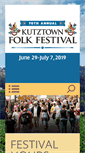 Mobile Screenshot of kutztownfestival.com